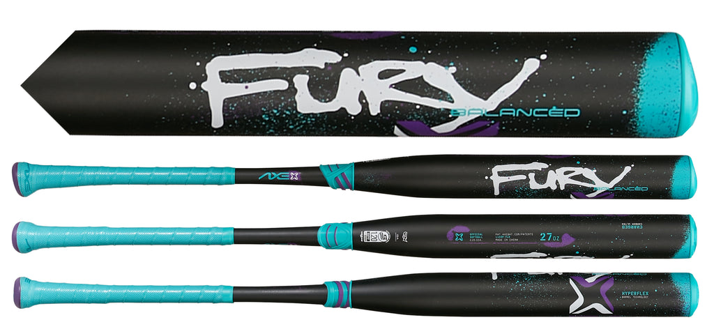 2025 AXE Fury 2PC 13" Balanced USSSA Slowpitch Softball Bat L154P-FLR