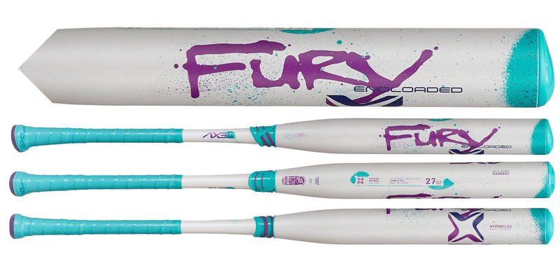 2025 AXE Fury 2PC 13" Endloaded USSSA Slowpitch Softball Bat L154P-E-FLR