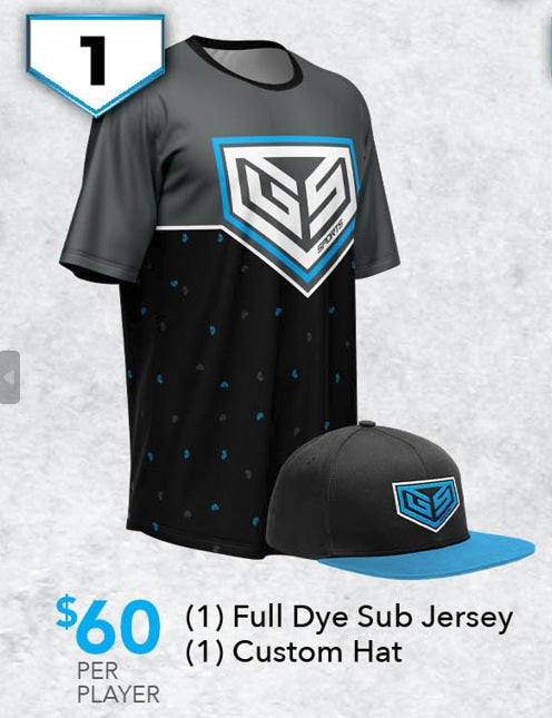 Custom Team Uniform Package 1 - $60 per player
