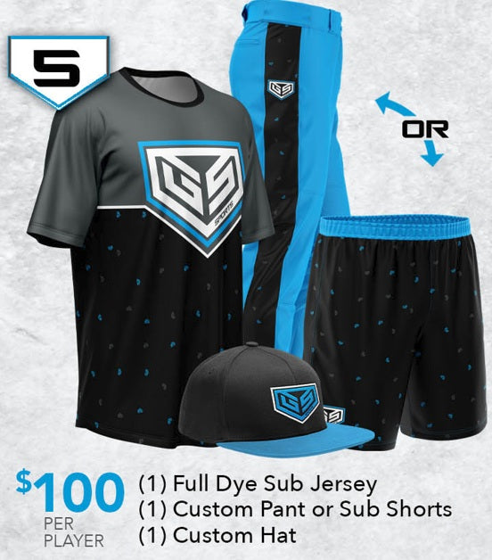 Custom Team Uniform Package 5 - $100 per player