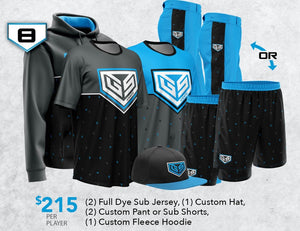 Custom Team Uniform Package 8 - $215 per player
