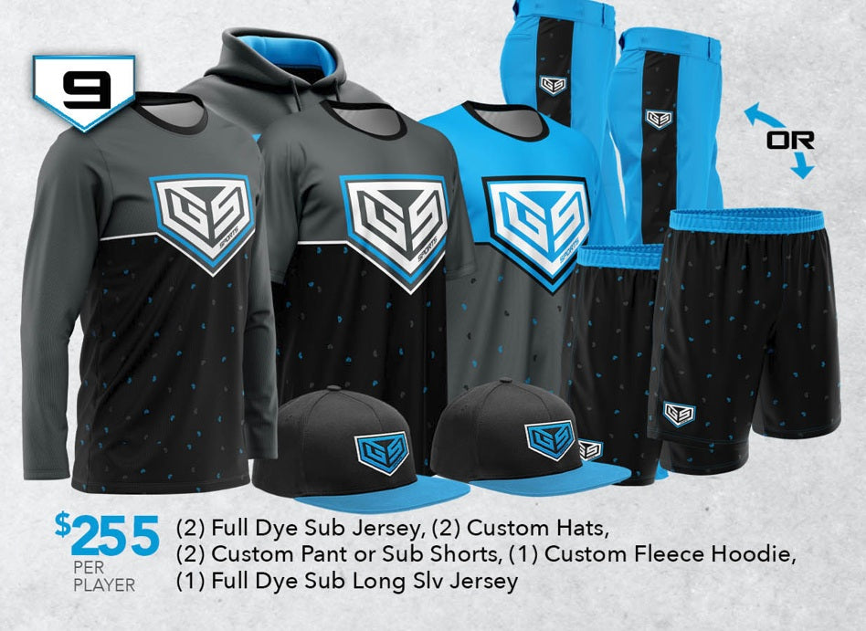 Custom Team Uniform Package 9 - $255 per player