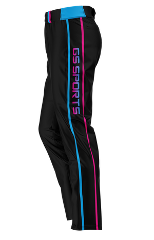 Mens Softball Pants - South Beach (Pink / Blue)