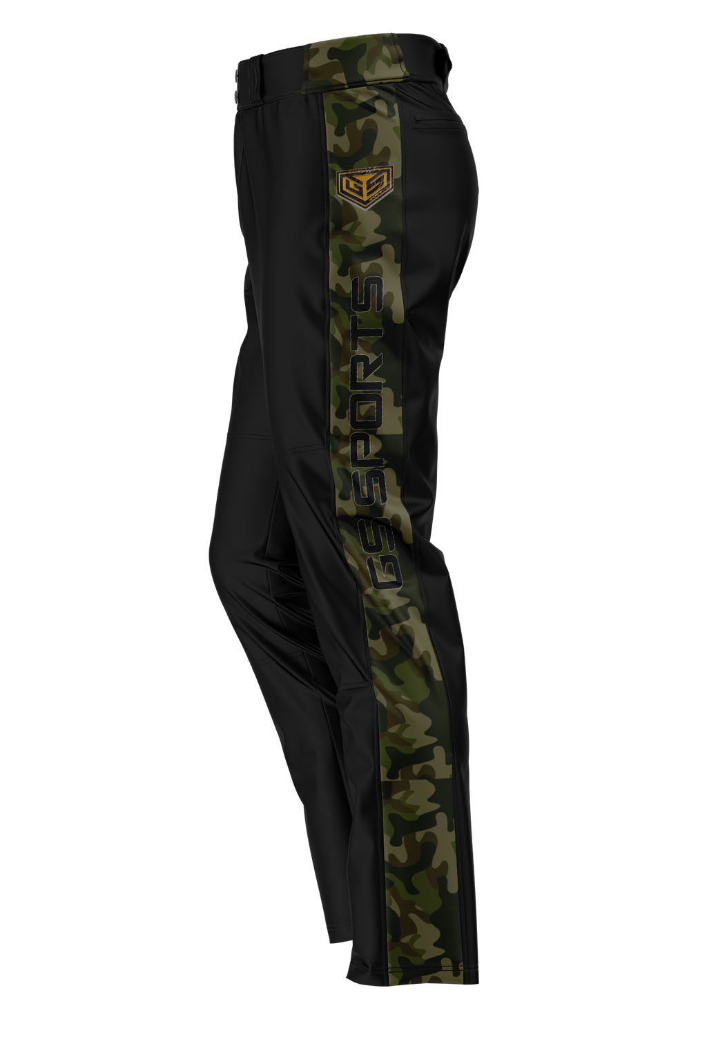 GS Sports Camo Mens Softball Pants