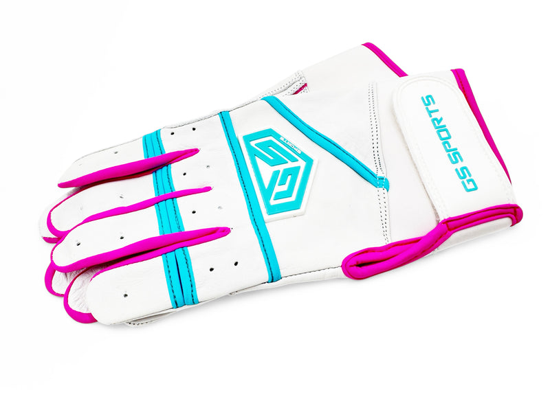 GS Sports Apex V2 Premium Leather Batting Glove - Sunrise Tropics