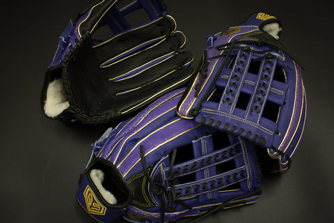 GS Sports Signature Series Laced H Web Ball Glove - Dual Welt Autism P