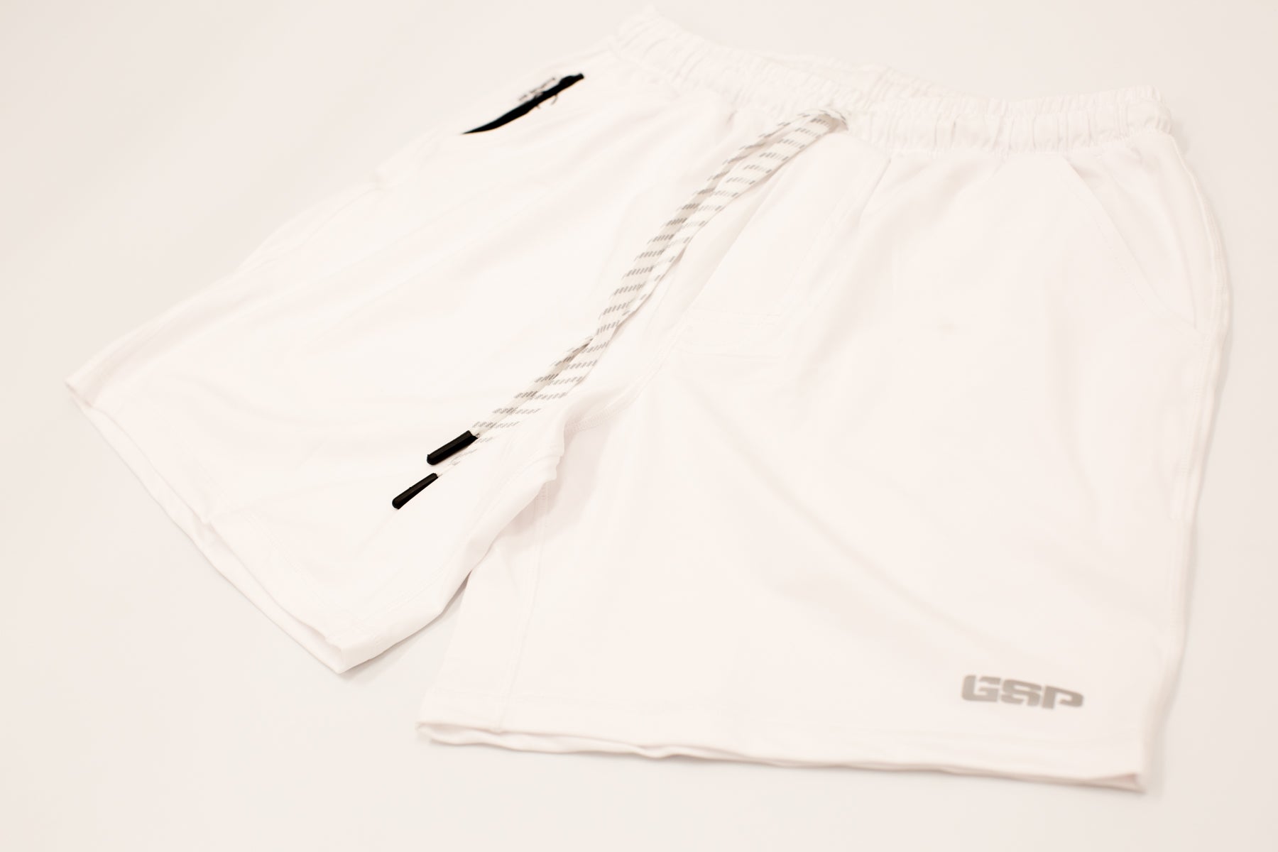 GSP Tech Shorts - White – GS Sports