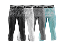 GS Sports Men's 3/4 Compression Tights - Tribal Pattern