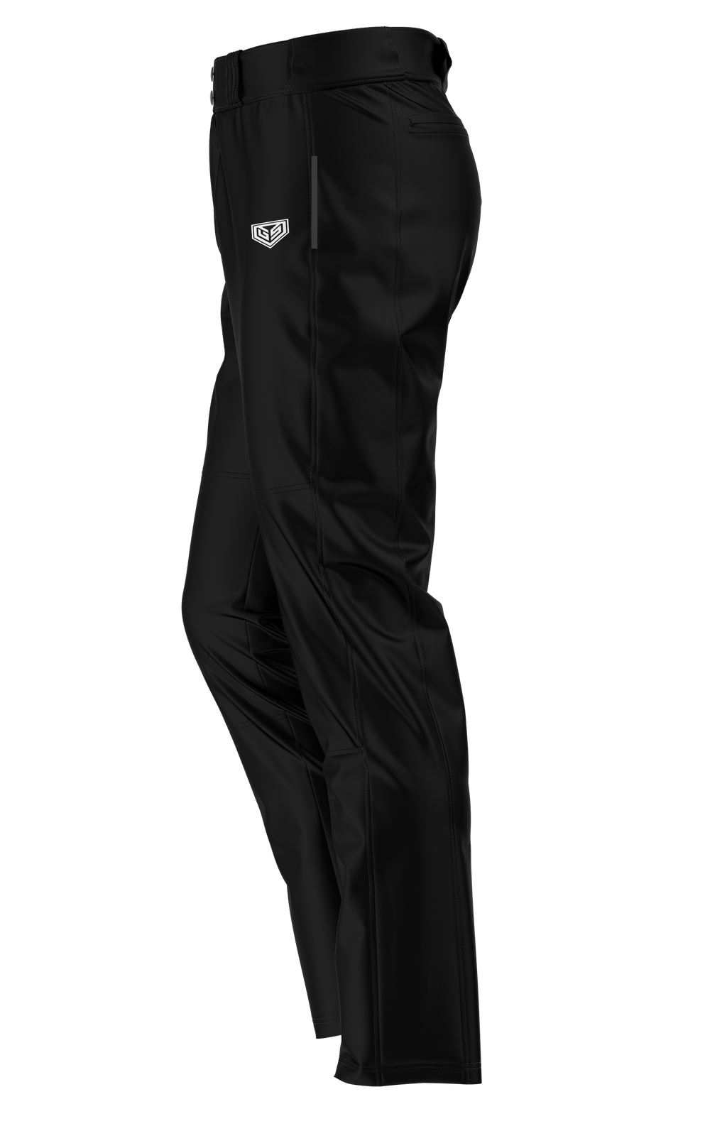 GS Sports Womens Solid Softball Pants - Black