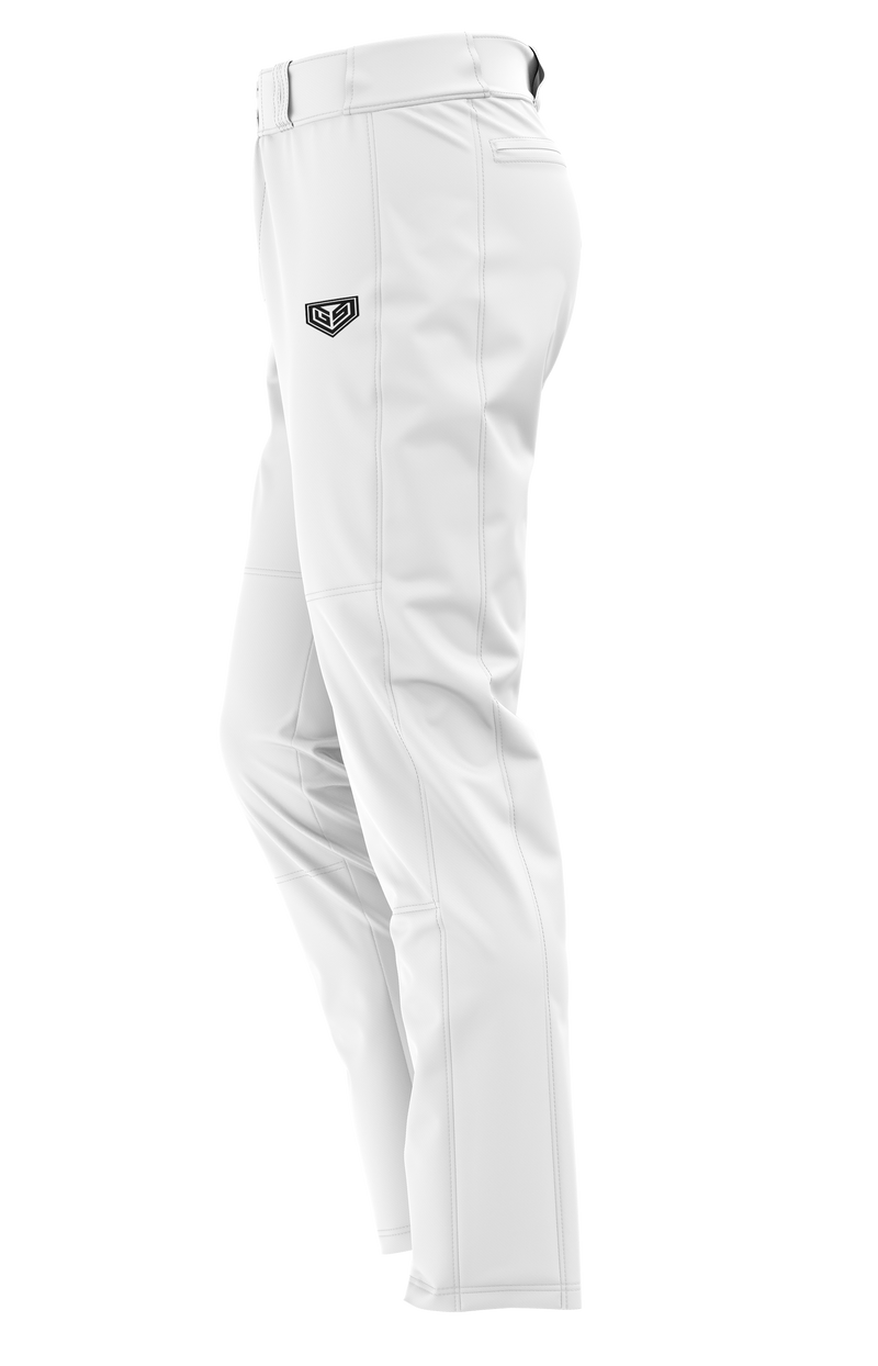 GS Sports Womens Solid Softball Pants - White