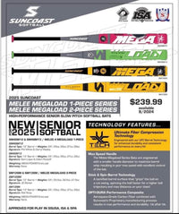 2025 Suncoast Melee Megaload 13" 2-Piece Senior Softball Bat SM13SM