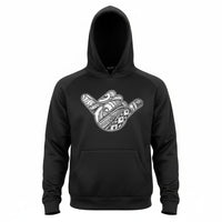GSP Performance Fleece Hoodie - Black Tribal Shaka