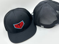 GS Sports Crest PTS20M Hat - Black with Columbia Blue Red