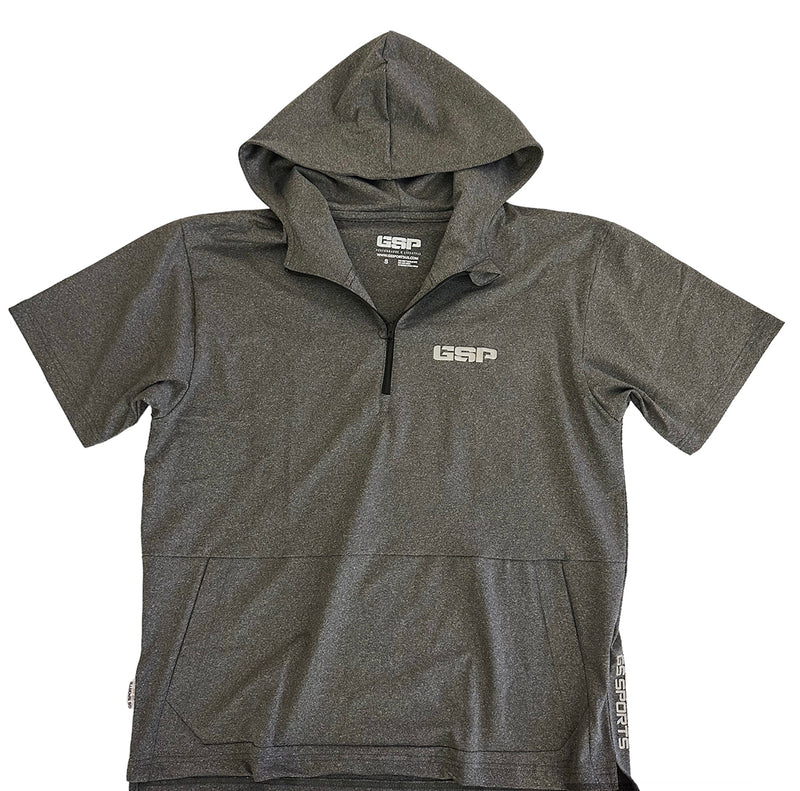 GSP SS 1/4 Zip Performance Pullover v2 - Heather Grey