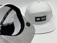 GSP Icon Lifestyle 6 Panel Flatbill Snapback Hat - White Batters Box