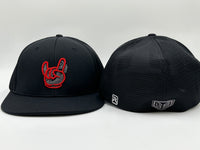 GSP Rock On Tribal PTS20M Hat - Black with Red Charcoal