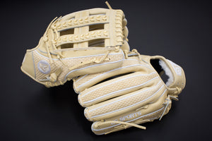GS Sports Pro Series Laced H Web Ball Glove - Dual Welt Blonde Snakeskin