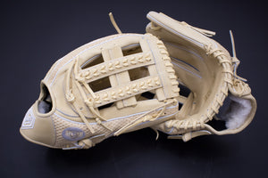 GS Sports Pro Series Laced H Web Ball Glove - Dual Welt Blonde Snakeskin