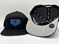 GS Crest Icon Lifestyle 6 Panel Snapback Hat - Black with South Beach Logo