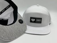 GSP Icon Lifestyle 6 Panel Flatbill Snapback Hat - White Batters Box