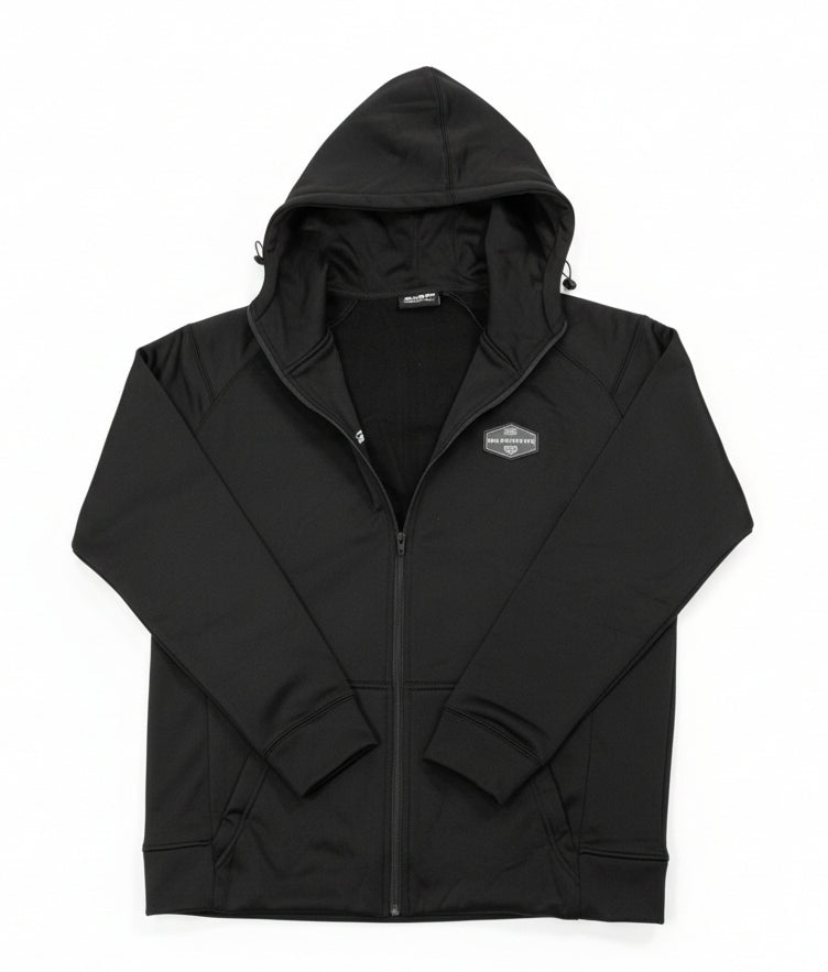 GSP Performance Full Zip Fleece Hoodie - Black – GS Sports