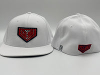 GS Sports Carbon Crest PTS20 Hat - White with Navy Red