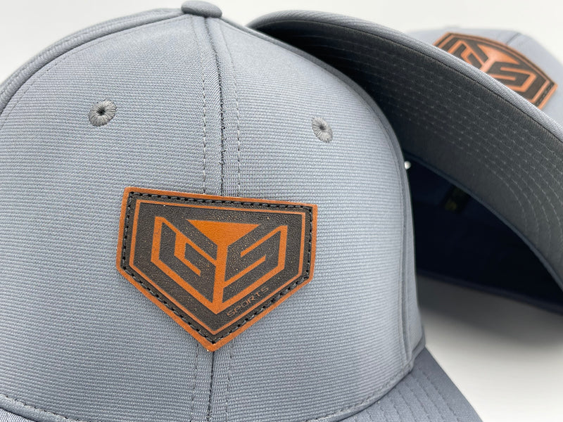GS Sports Tan Crest Leather Patch PTS20 Hat - Grey