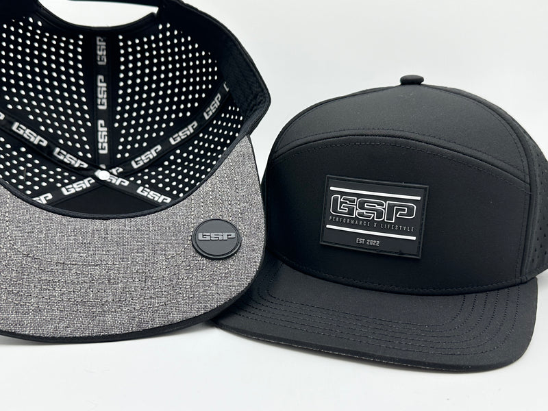 GSP Icon Lifestyle 6 Panel Snapback Hat - Black BOLD GSP