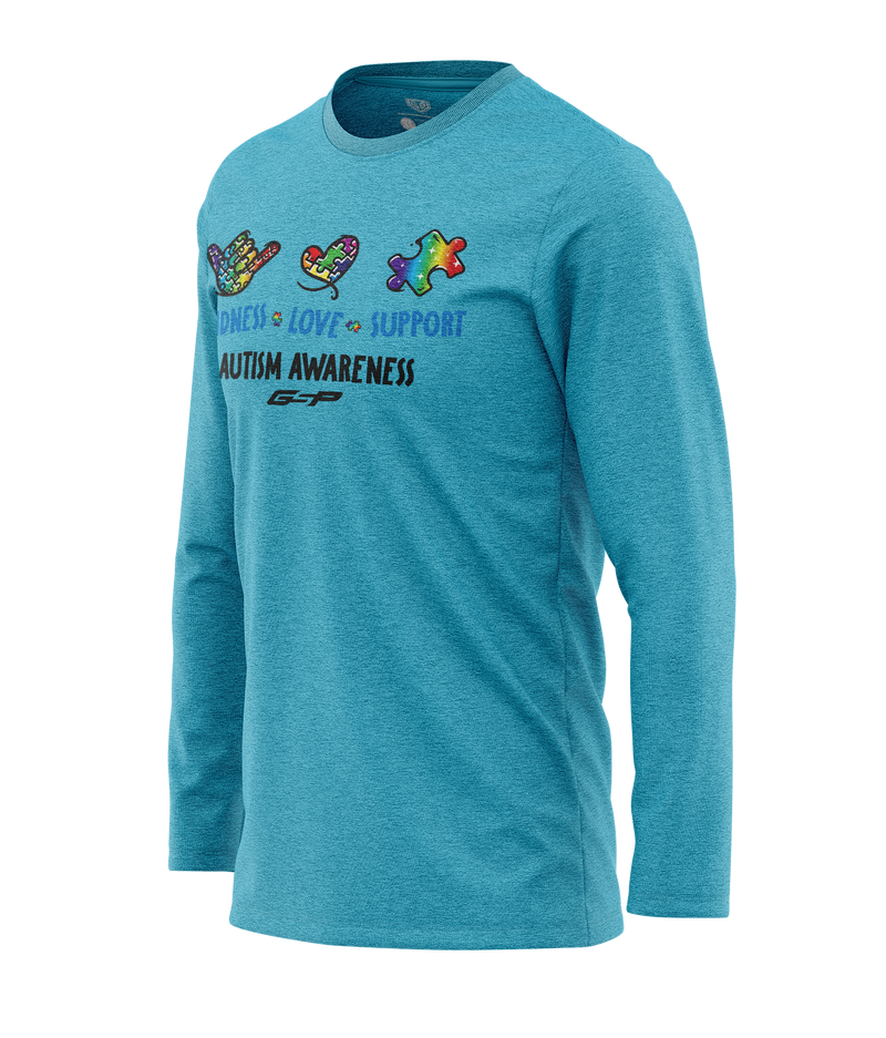 GSP Kindness Love Support Autism Awareness Long Sleeve Tee