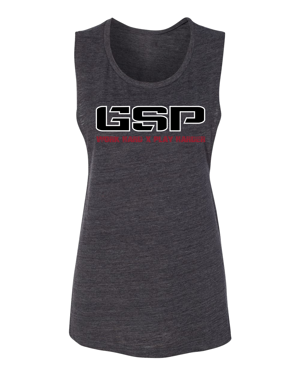 GSP Work Hard Play Harder Womens Muscle Tank - GSP