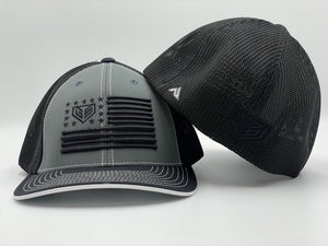 GS Sports Bat Flag 404M Hat - Charcoal/ Black