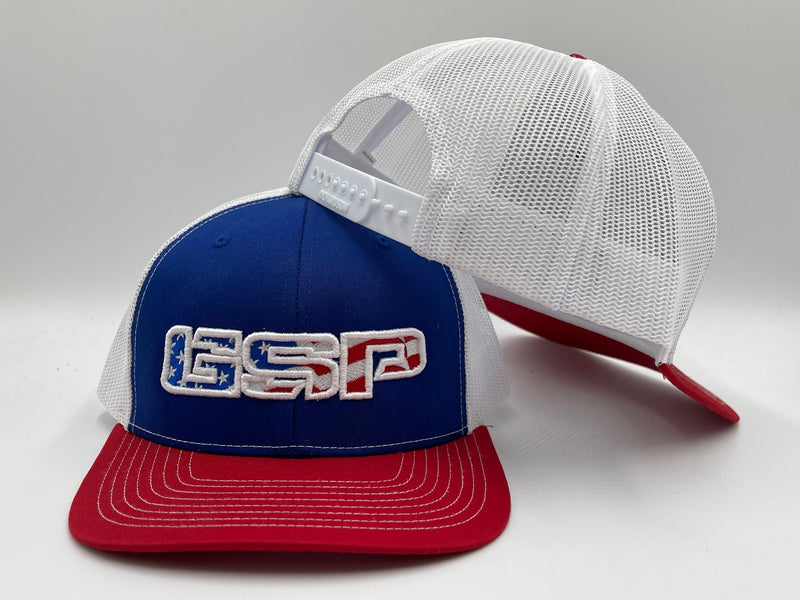 GSP America 112 Snapback Hat - Red White Blue