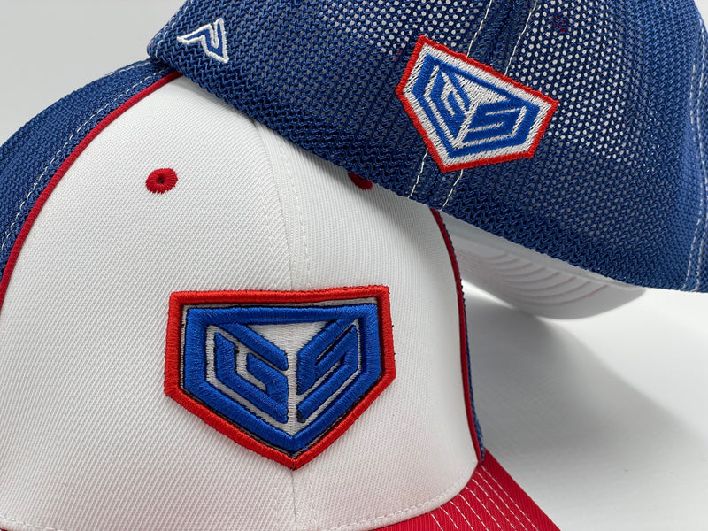GS Sports Crest 404M Hat - Red/Royal/White