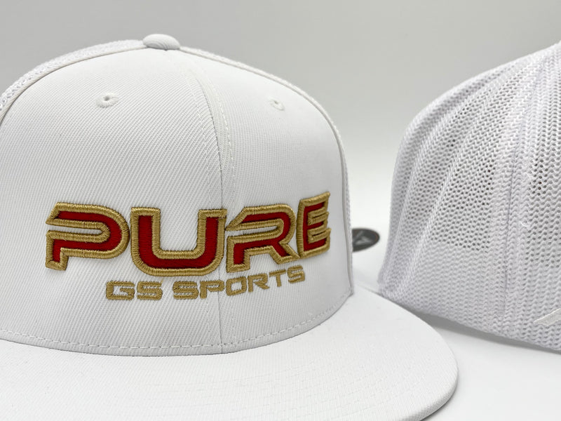GS Sports Pure RoTK Flatbill Hat - White