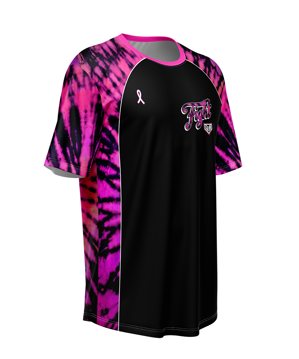 Custom Name Breast Cancer Pink Black Baseball Jerseys Shirt