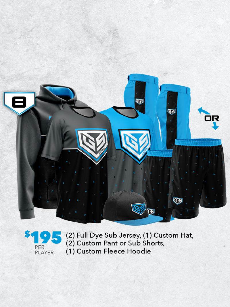 Custom Team Uniform Package 8 - $195 per player