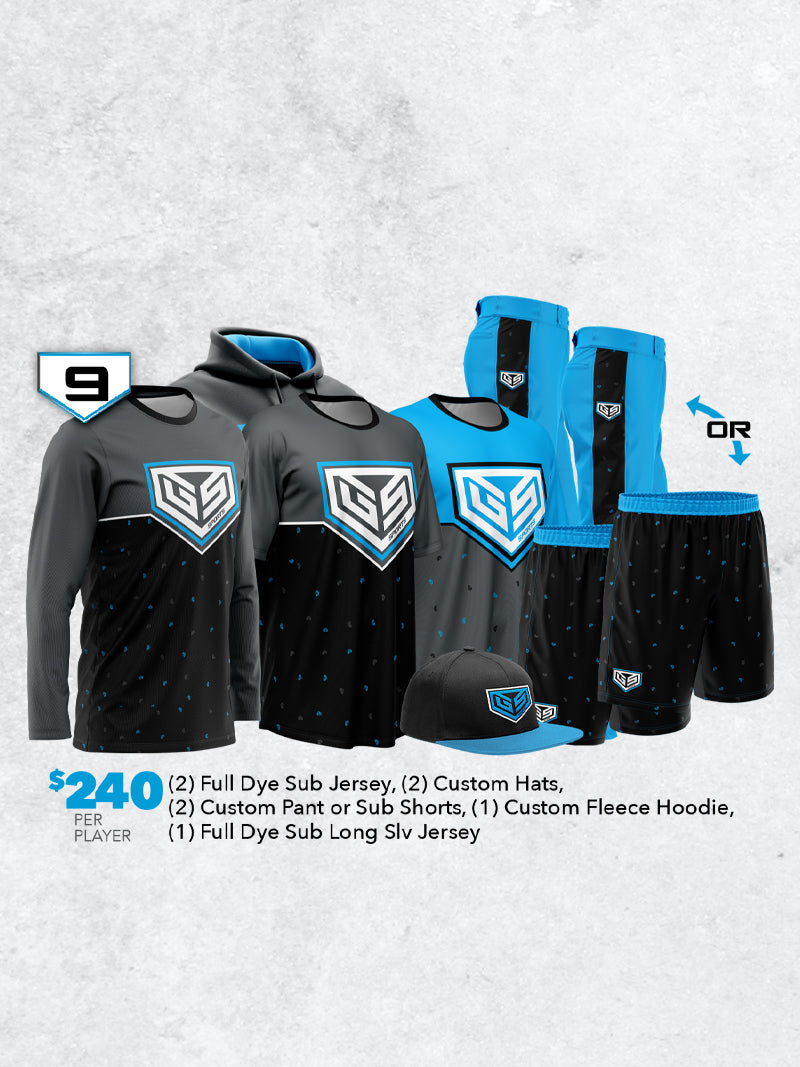 Custom Team Uniform Package 9 - $240 per player