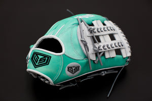 GS Sports Pro Series 13" 13.5" 14" Laced H Web Ball Glove - Mint / White