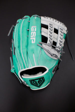 GS Sports Pro Series 13" 13.5" 14" Laced H Web Ball Glove - Mint / White