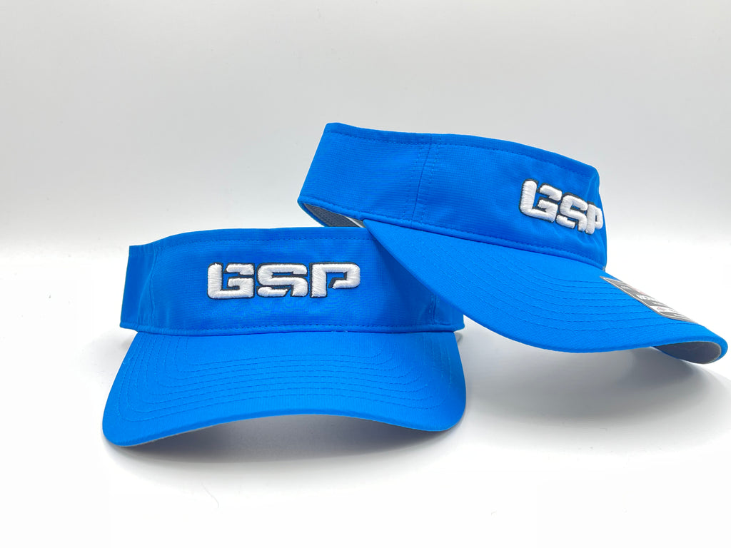 GSP Visor -Sky Blue with White logo