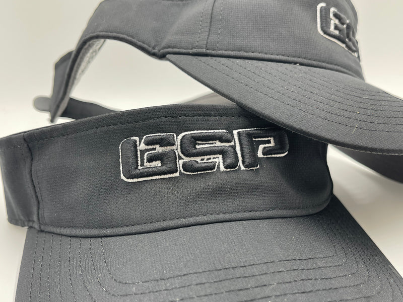 GSP Visor - Black with White logo