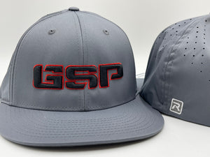 GSP PTS30 Hat - Charcoal with Red Black logo