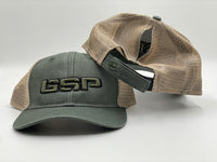 GSP Womens Ponytail Snapback Hat - Army Green
