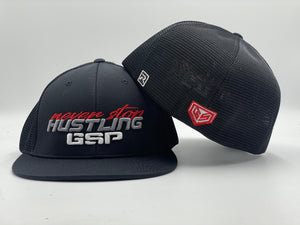 GSP Never Stop Hustling PTS20M Hat - Black with Red Gunmetal Black