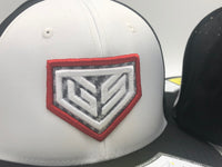 GS Sports Crest PTS30 Hat - White / Black with Red and Carbon Fiber
