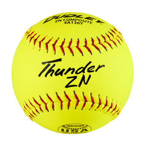 Dudley 12" Thunder ZN ASA 44/375 Slowpitch Softball 12 Inch  4A136Y (dozen)